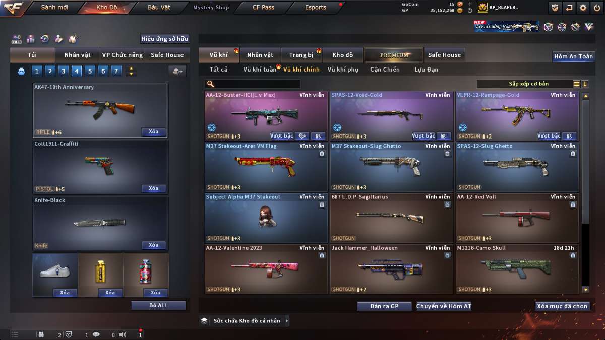 shop acc cf uy tin gia re